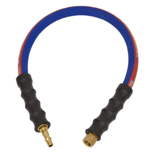 Air Leader Hose with Tailpiece & 1/4"BSP Union 600mm x 8mm