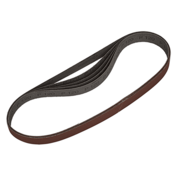 25 x 762mm Sanding Belt 120Grit - Pack of 5