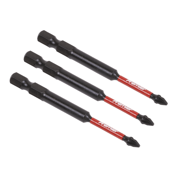 Pozi Impact Power Tool Bits #1 x 75mm 3pc