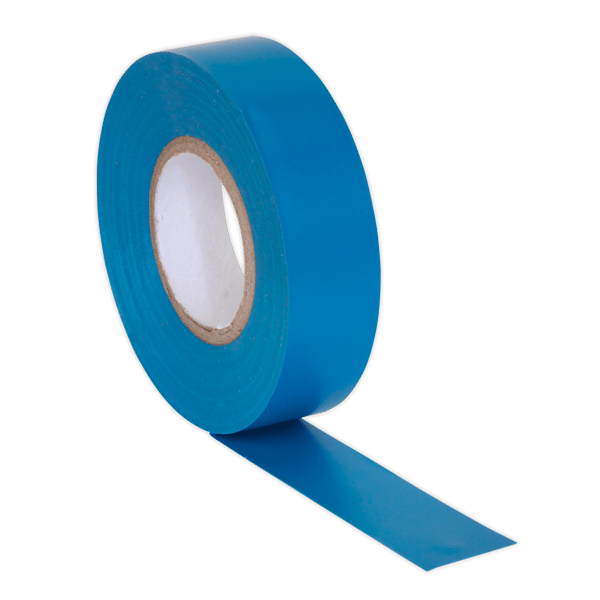 PVC Insulating Tape 19mm x 20m, Blue - Pack of 10
