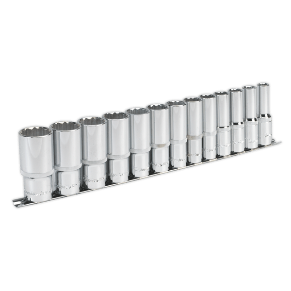Imperial Deep Socket Set 1/2"Sq Drive 12-point 13pc