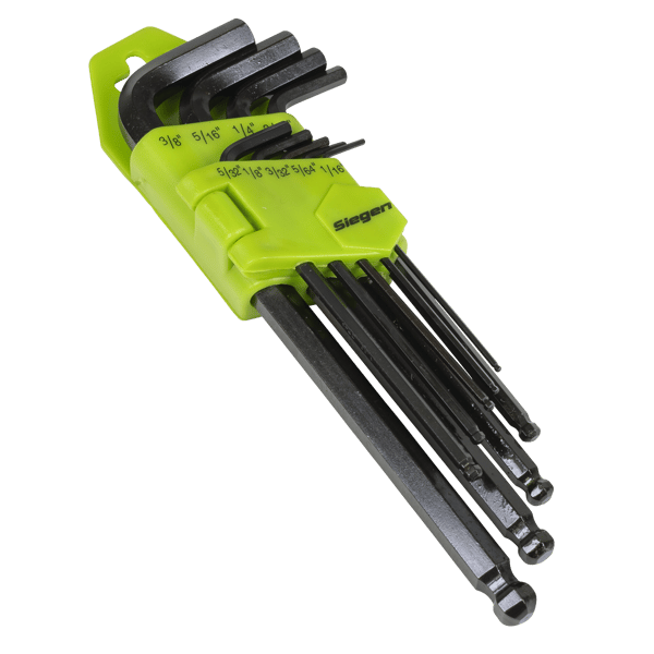 Siegen Imperial Long Ball-End Hex Key Set 9pc
