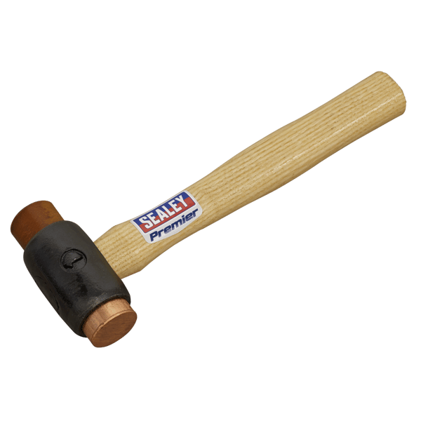 Copper/Rawhide Faced Hammer with Hickory Shaft 1.5lb