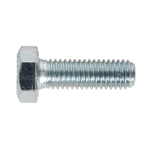 8.8 Zinc Plated HT Setscrew M8 x 25mm, DIN 933 - Pack of 50