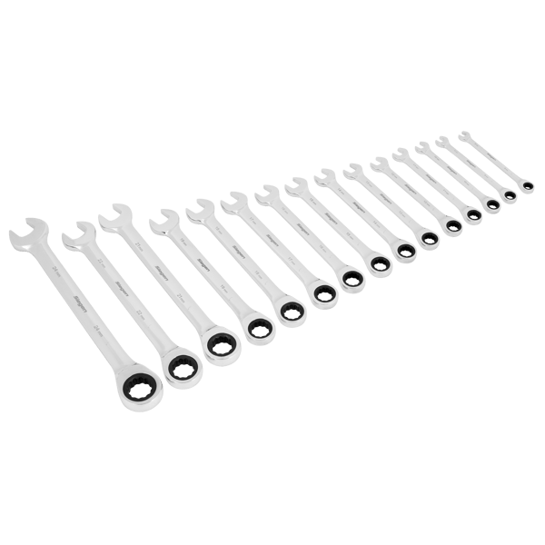 Siegen Combination Ratchet Spanner Set 15pc