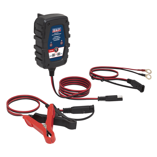 6/12V Compact Smart Trickle Charger & Maintainer 1A
