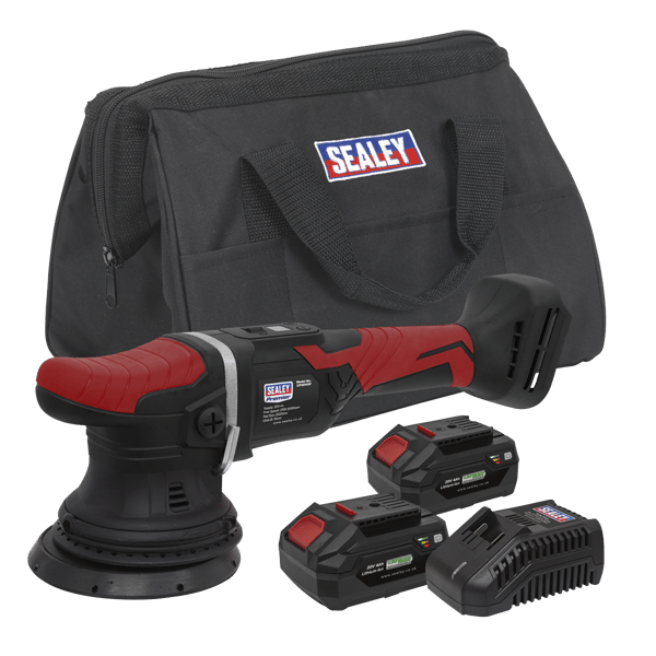SV20 Series 125mm Cordless Orbital Polisher Kit 20V 4Ah - 2 Batteries