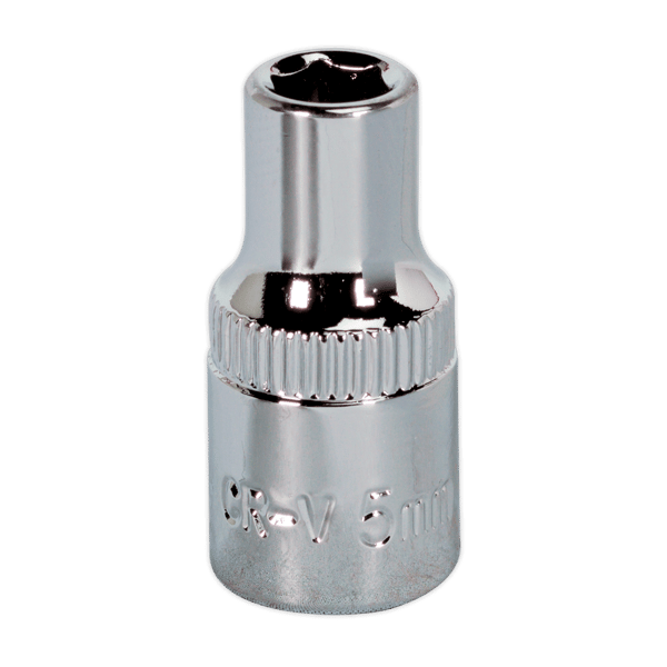Fully Polished Socket 1/4"Sq Drive 5mm
