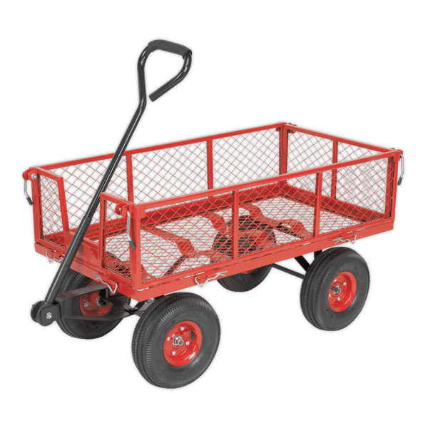 Platform Truck with Removable Sides & Pneumatic Tyres 200kg Capacity