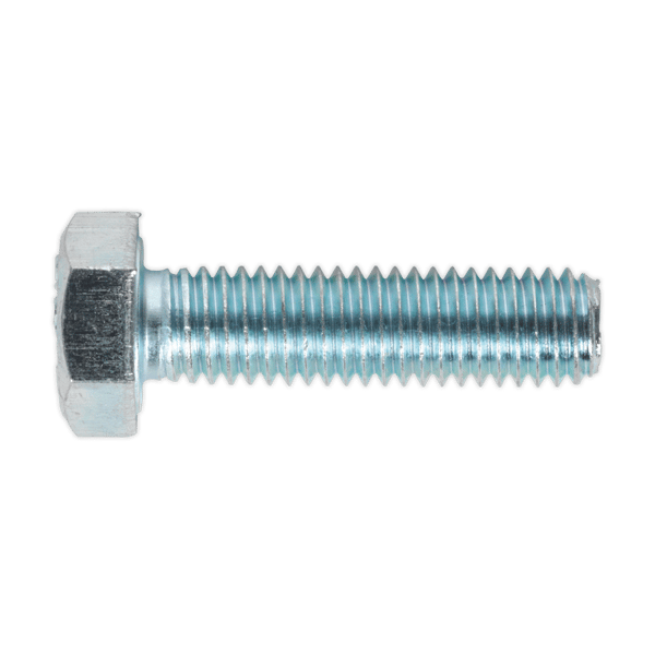 8.8 Zinc Plated HT Setscrew M8 x 30mm, DIN 933 - Pack of 50