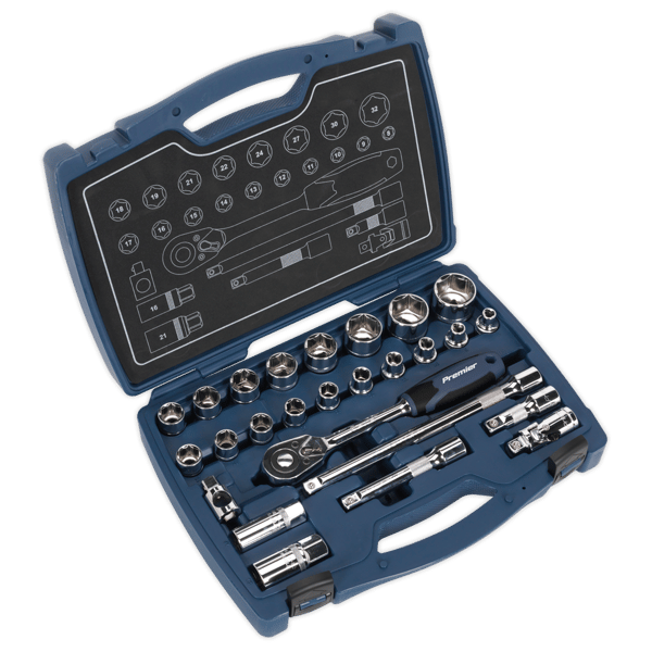 Socket Set 1/2"Sq Drive 26pc