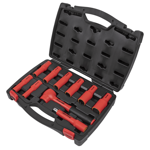 Insulated Socket Set 1/2"Sq Drive 10pc - VDE Approved