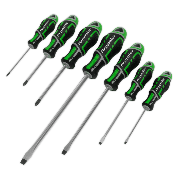 GripMAX(R) Screwdriver Set 7pc - Hi-Vis Green