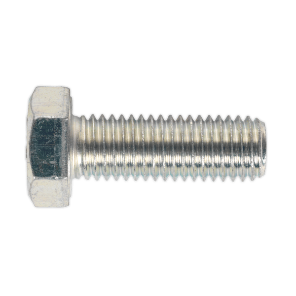8.8 Zinc Plated HT Setscrew M14 x 40mm, DIN 933 - Pack of 10