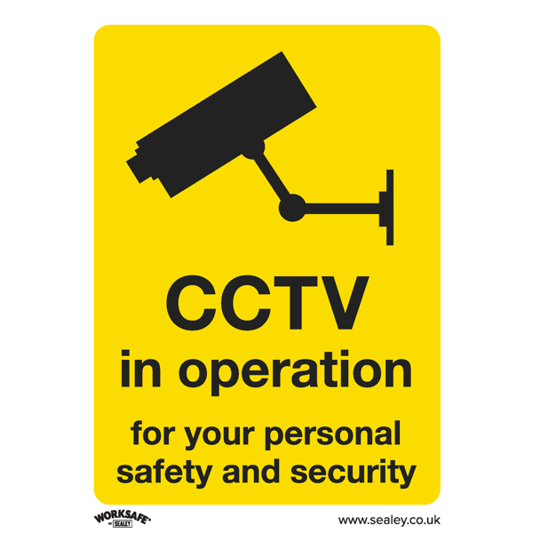 CCTV Safety Sign - Rigid Plastic