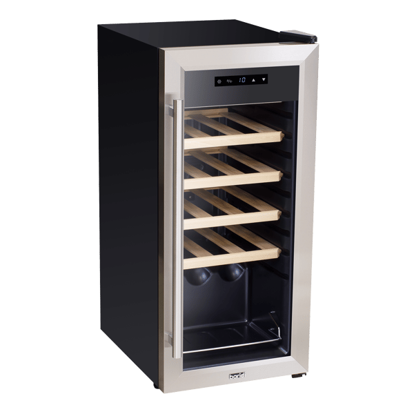 18 Bottle Wine Fridge & Cooler - Stainless Steel