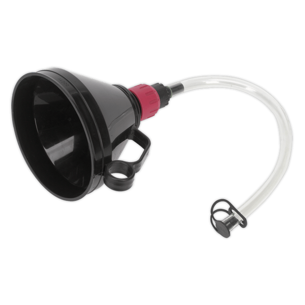 Valved Flexible Spout Funnel with Filter 160mm