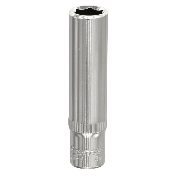 Fully Polished Deep Socket 1/4"Sq Drive 8mm