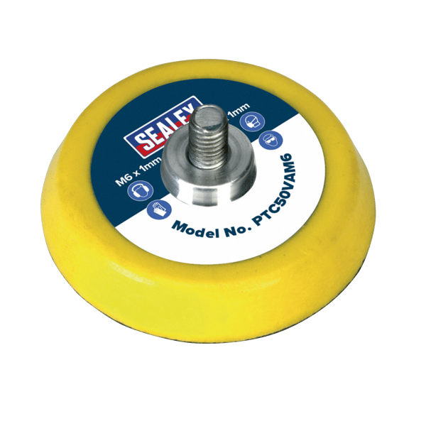 50mm Hook-and-Loop Backing Pad M6 x 1mm