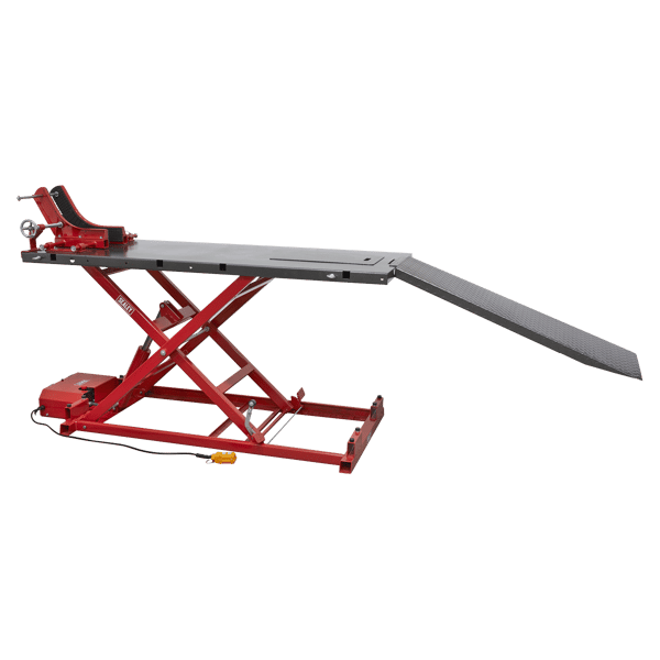 Heavy-Duty Electro/Hydraulic Motorcycle Lift 680kg Capacity