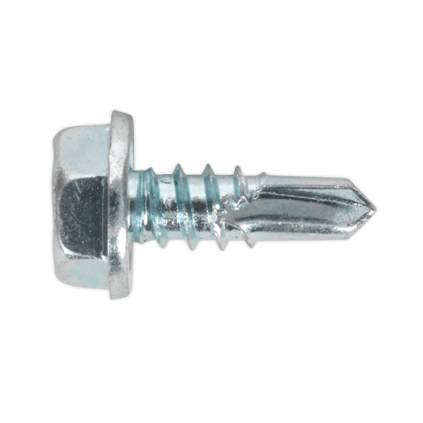 Zinc Plated Self-Drilling Hex Head Screw 4.8 x 13mm - Pack of 100