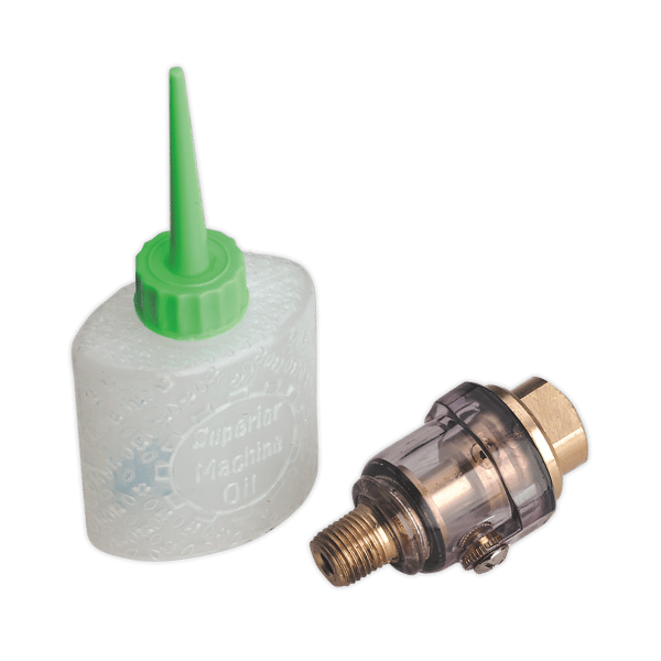 Mini In-Line Air Tool Oiler with Filler 1/4"BSP