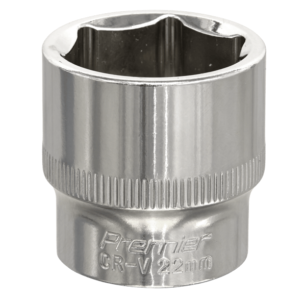 Fully Polished Socket 3/8"Sq Drive 22mm