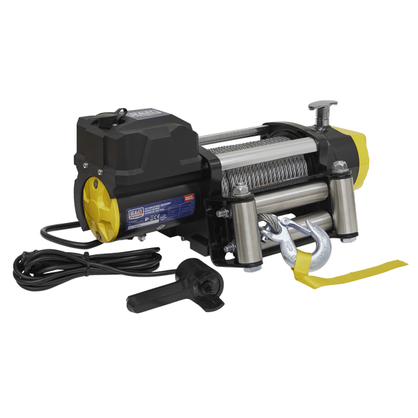 Industrial Recovery Winch 5675kg (12500lb) Line Pull 12V