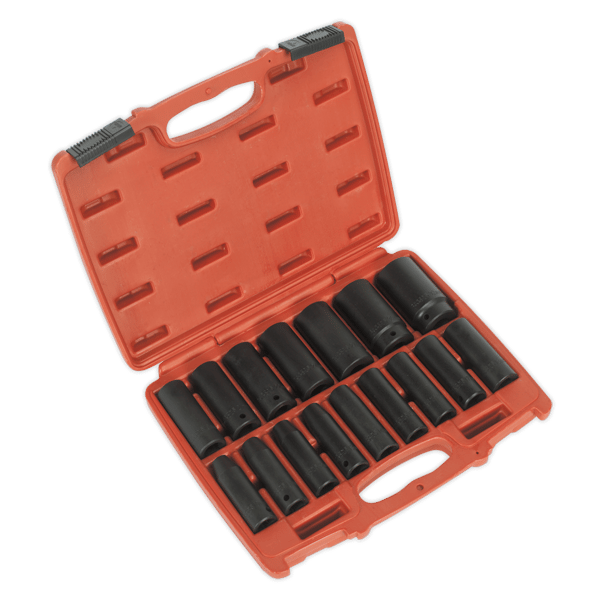 Deep Impact Socket Set 1/2"Sq Drive 16pc