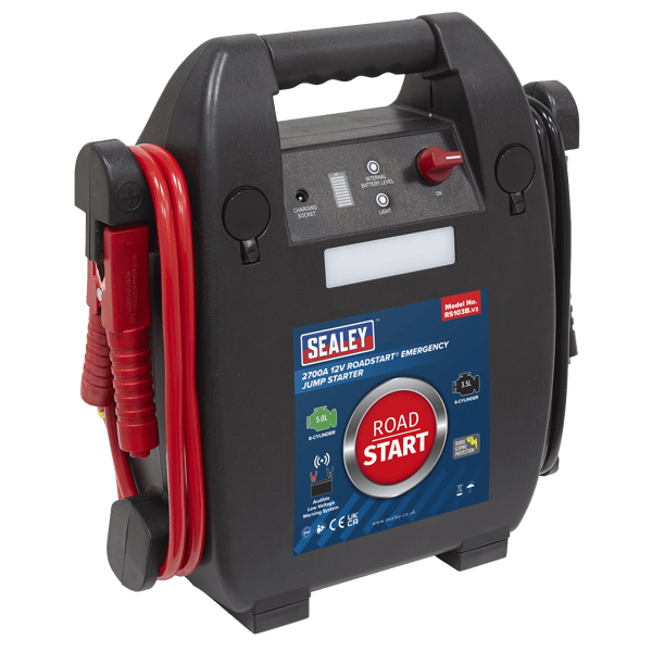 RoadStart(R) 12V Emergency Jump Starter 2700 Peak Amps