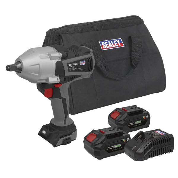 SV20 Series Brushless Cordless Impact Wrench Kit 20V 4Ah - 2 Batteries