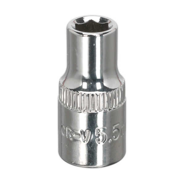 Fully Polished Socket 1/4"Sq Drive 5.5mm