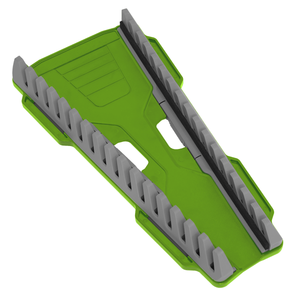 Reversible Spanner Rack 16pc - Hi-Vis Green