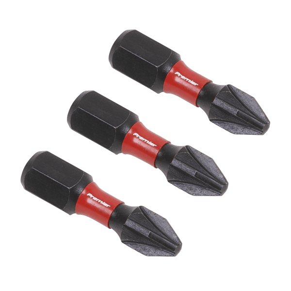 Pozi Impact Power Tool Bits #2 x 25mm 3pc