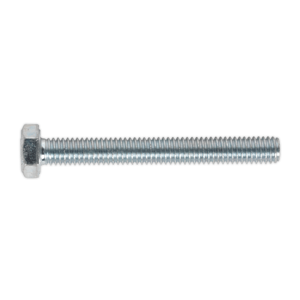 8.8 Zinc Plated HT Setscrew M6 x 50mm, DIN 933 - Pack of 50