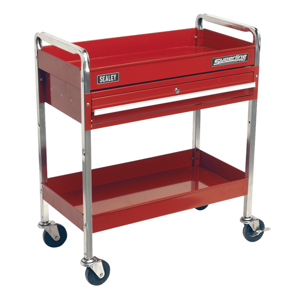 Superline PRO(R) Heavy-Duty Trolley with Lockable Drawer 2-Level