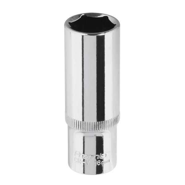 Fully Polished Deep Socket 3/8"Sq Drive 16mm