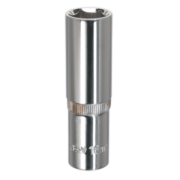 Fully Polished Deep Socket 1/2"Sq Drive 16mm