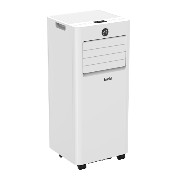 Baridi 5-in-1 Portable Air Conditioner/Dehumidifier/Air Cooler with Window Sealing Kit 7,000Btu/hr - White
