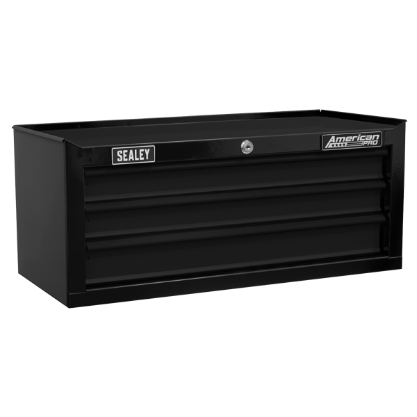 American PRO® Mid-Box Tool Chest 3 Drawer - Black