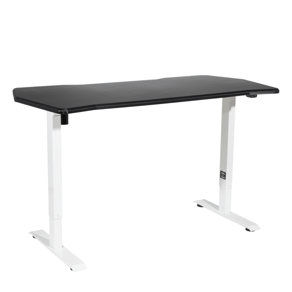 Single Motor Ultra-Quiet Adjustable-Height Electric Sit/Stand Desk - Carbon Fibre Effect Desktop