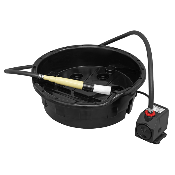 Portable Parts Washer Bucket with Brush 14L
