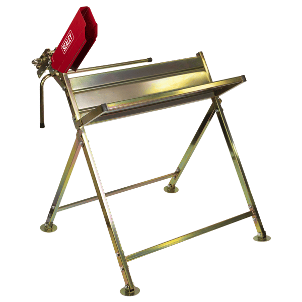 Heavy-Duty Sawhorse with Chainsaw Holder
