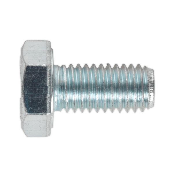 8.8 Zinc Plated HT Setscrew M10 x 20mm, DIN 933 - Pack of 25