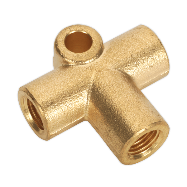3-Way Brake Tube Connector 3/8"UNF x 24tpi
