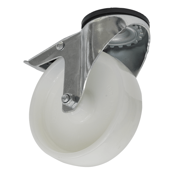125mm Castor Wheel with Swivel Bolt Hole & Total Lock