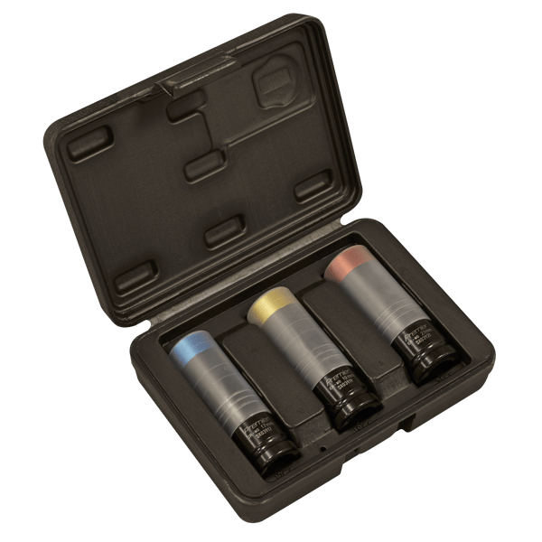 Alloy Wheel Ultra-Power Impact Socket Set 1/2"Sq Drive 3pc