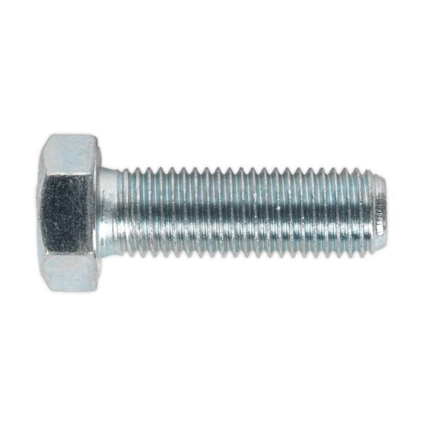 8.8 Zinc Plated HT Setscrew M16 x 50mm, DIN 933 - Pack of 10