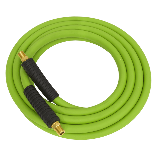 High-Visibility Hybrid Air Hose with 1/4"BSP Unions 10m x 8mm