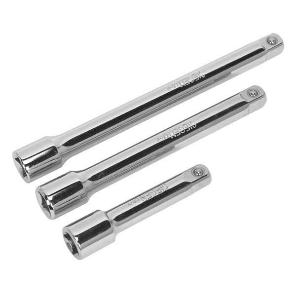 Siegen Extension Bar Set 3/8"Sq Drive 3pc